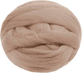 JeogYong Needle Felting Wool, 3.53oz Wool Roving Chunky Wool Yarn, Apricot Wool by JeogYong