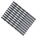 Drill Bit, 3.7 mm Cutting Diameter, 4241 HSS Nitriding Black 118° Cutting Angle Versatile Jobber Bits - (Applications: for Drilling Plastic Wood Soft Metal), 10-Pieces