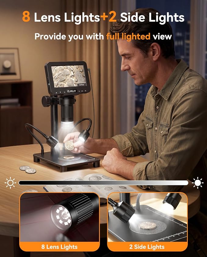 Elikliv Microscope with Weighing Scale, Digital Magnifier - Image 5