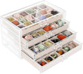 Bfttlity Acrylic Rock Display Case, 72 Grids Rock Collection Box by Bfttlity