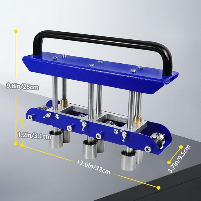 Three-Station Edge Roller for Bending Metal Roofing Materials at 0-90 ° Angle,Sheet Metal Edge Roller Bender Fit for 29 to 22-Gauge Steel,Making 5/8" to 4" (16 to 102 mm) Bends.