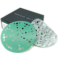 6-Inch 49-Hole 600 Grit Sanding Discs - Heavy-Duty Hook & Loop Film Discs - Sandpaper for Random Orbital Sanders - 50 Pack Box