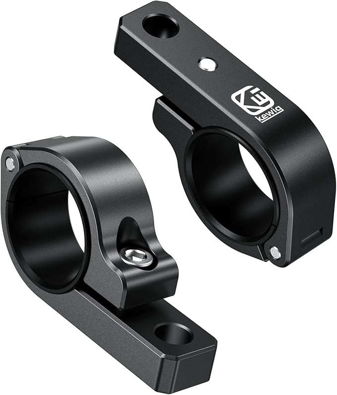 BRCOVAN Light Bar Mounts 2PCS, Aluminum Alloy Off-Road LED Light Mounting Bracket, Fit for Round Rails 0.75" / 0.875'' / 1" / 1.125'' /1.26" / 1.375'' in Diameter, for Motorcycle ATV UTV Boat Truck