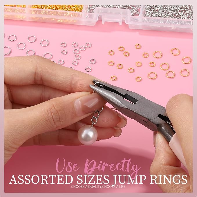 LEOBRO 968pcs Keychain Making Kit, Keychain Clip and Key Ring, Jump Rings - Image 9