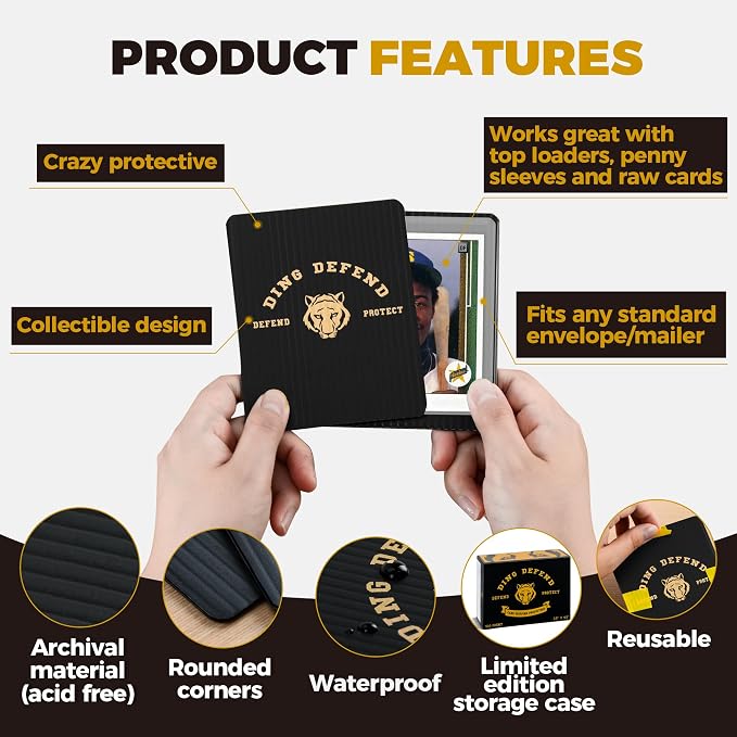 510 Pack Ding Defend Trading Card Shipping Protectors Hard Plastic Card Slab - Image 3
