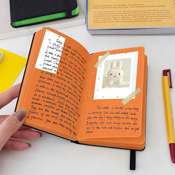 3.5x5.7inches Mixed Media Sketch Pad, 120GSM 32Sheets Folded Colored Paper - Image 5