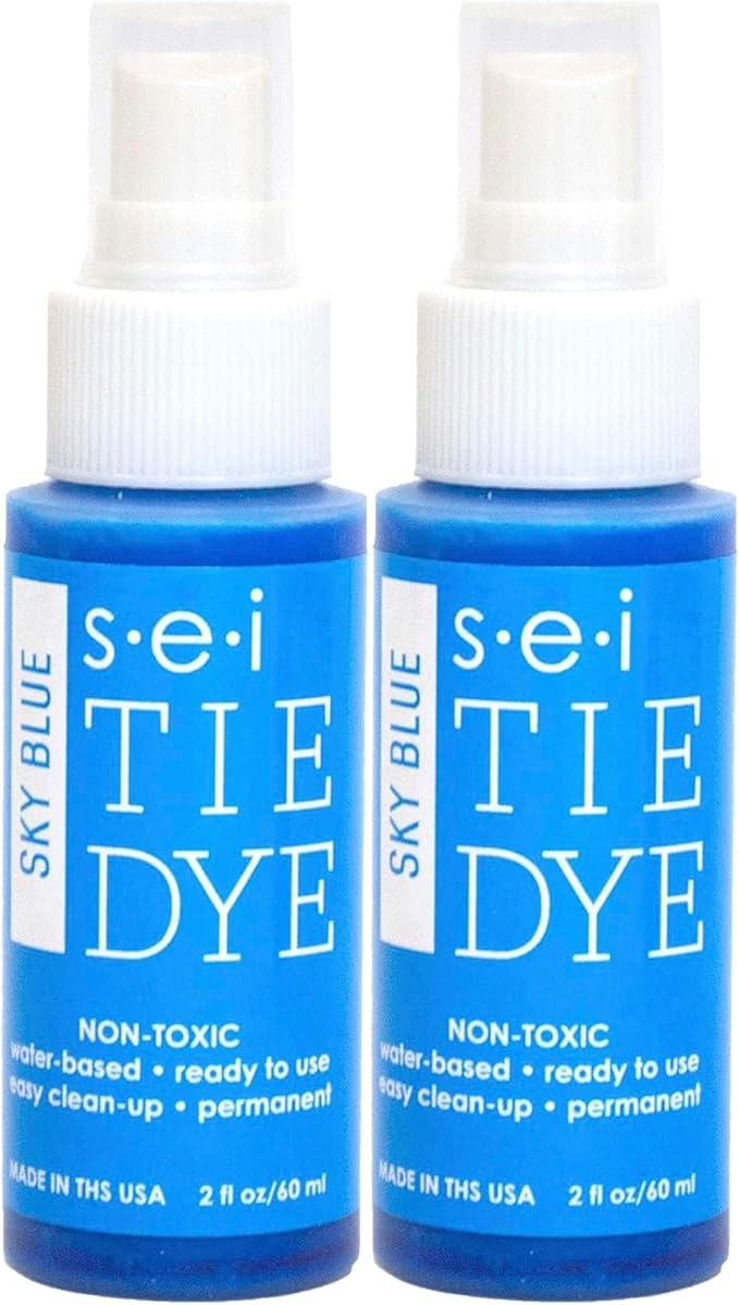 S.E.I. Sky Blue Tie Dye Spray Bottle: 2oz. Non Toxic Fabric Dye Spray, DIY by SEI