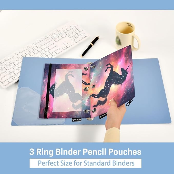 Unicorn Galaxy Sky Pencil Pouch - Image 4