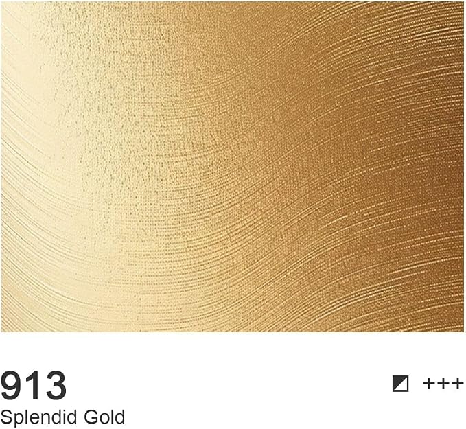 AUREUO Splendid Gold Acrylic Paint, 4 Fl Oz / 120ml Single Tube, Metallic Gold - Image 2