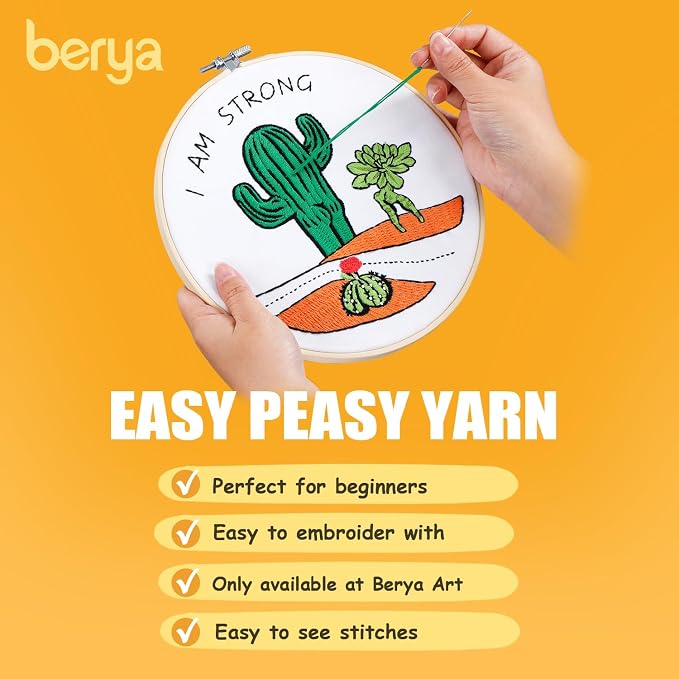 BERYA Funny Cactus Embroidery Kit - Image 6