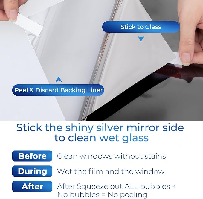 Coavas Window Privacy Film Daytime See Out Not in, 83% UV Blocking Heat Control - Image 7