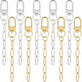 Hzopcw 20pcs Keychain Making Kit, Key Ring Swivel Snap Hook Chains, Alloy by Unknown
