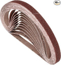 40 Pcs Sanding Belts 1/2 x 18 Inch 60 Grit Aluminum Oxide Abrasive Sandpaper for Belt Sander Metal Grinding Wood Working Weld Rust Removal