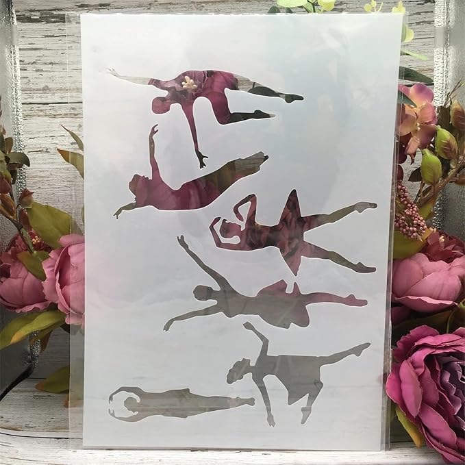 TIAMECH A4 Reusable Dancing Girl Stencil - Image 6