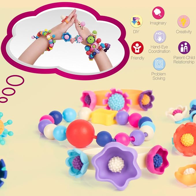 BIRANCO. Pop Beads, Jewelry Making Kit - Image 5