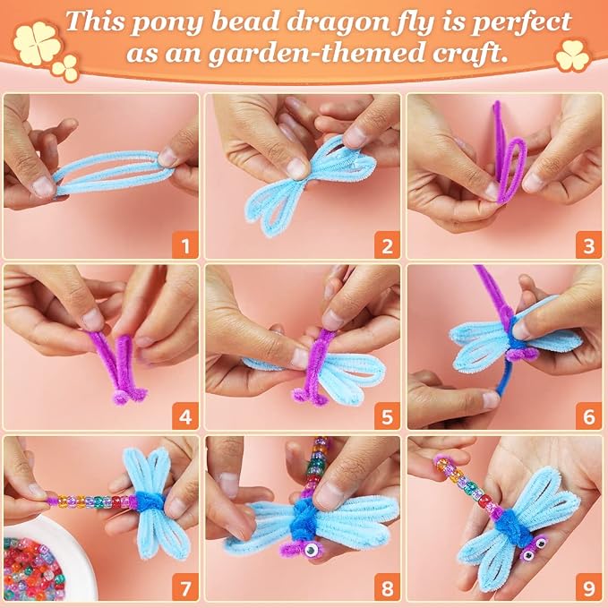 1000 Pony Beads, 6x9 mm Large Beads, Hair Beads, Beads - Image 4