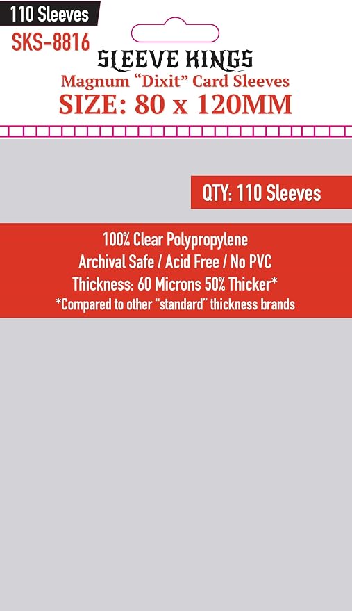 Sleeve Kings Standard Card Sleeves – 110 Count, Large Size, Compatible by SleeveKings