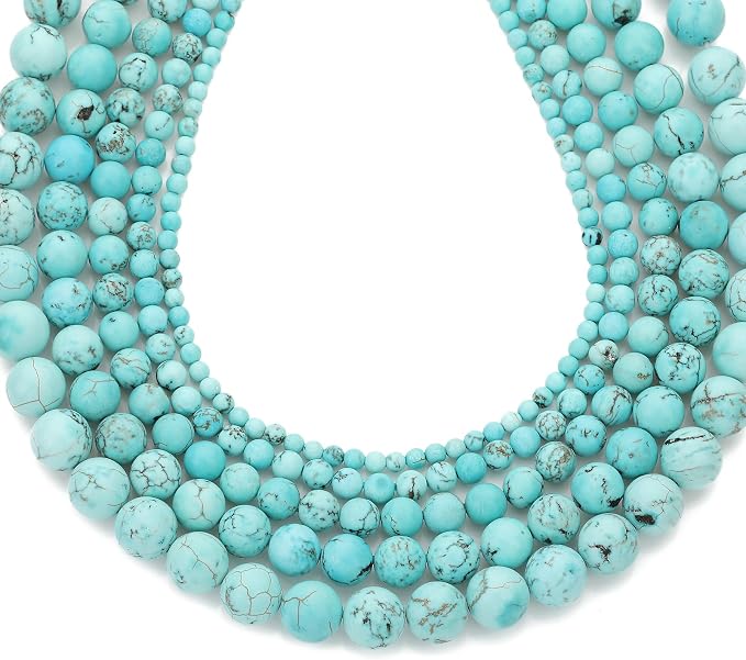 Zenkeeper 108Pcs Turquoise Spacer Loose Beads Bulk - Image 3