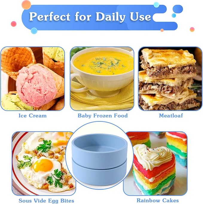 3Pcs ZHYEEDAA Silicone Egg Molds - Image 6