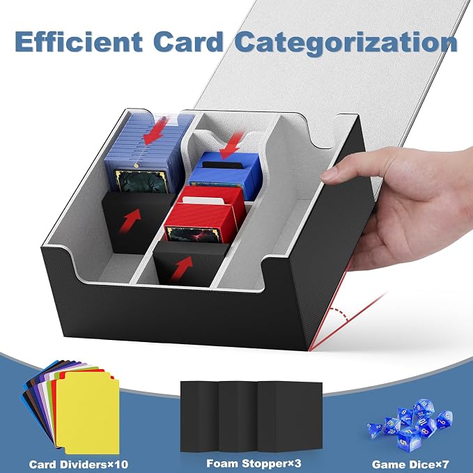 Mlikero Card Deck Case, Trading Card Storage Box - Image 3