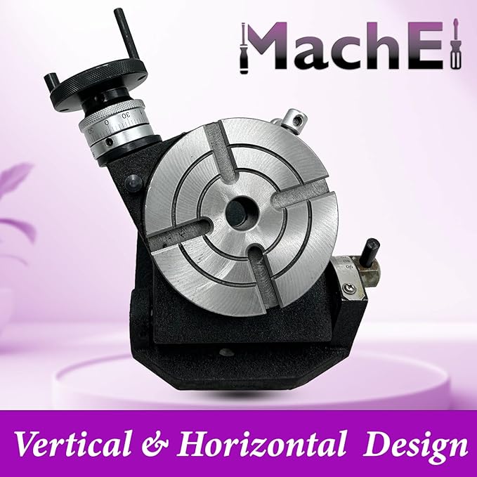MachEl Precision 4"/100mm Tilting Rotary Table with MT2 Bore – Ideal for Milling and Lathe Applications