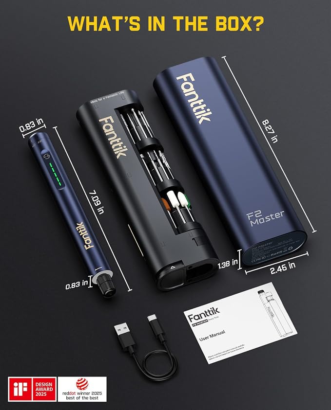 Fanttik F2 Master Mini Cordless Rotary Tool Kit - Image 9