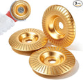 3-Piece Angle Grinder Polishing Pad, Wood Carving Disc Set, Tungsten Carbide by Unknown