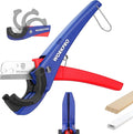 WORKPRO PEX Cutter, Hose Cutter with 1/8"-1-5/8" Cutting Capacity, specific angle(30°, 45°) for cutting rectangular cord cover, Tubing Cutter for PPR, PE, PP, Suitable for Home and Plumbing Repairs