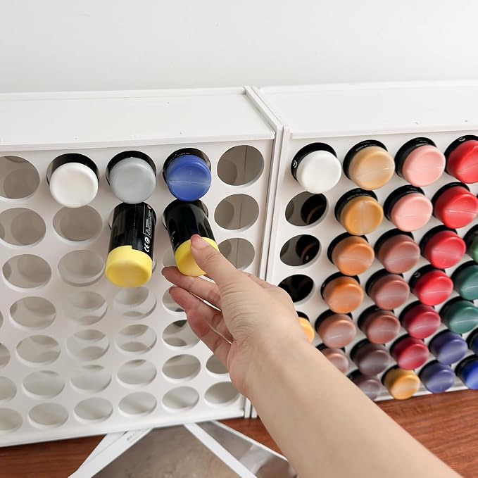 Acrylic Paint Organizer 49 Holes Craft Paint Storage - Image 4