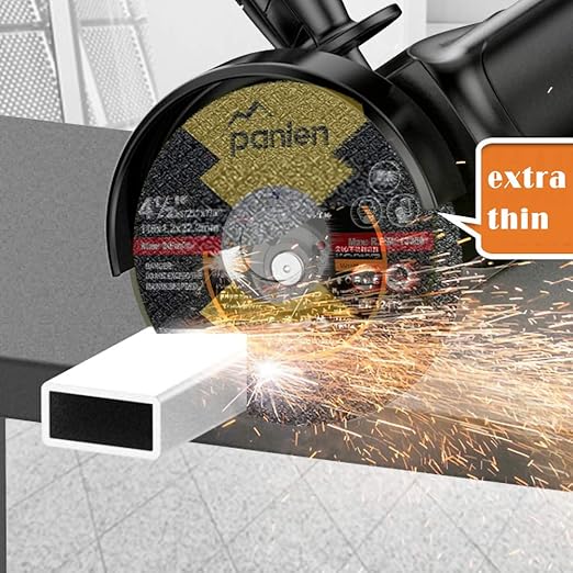 Cut Off Wheels 100 Pack 4 1/2 inch Thin Metal & Stainless Steel Cutting Discs, 4.5" Value-Durable Cut-Off Blades for Angle Grinder