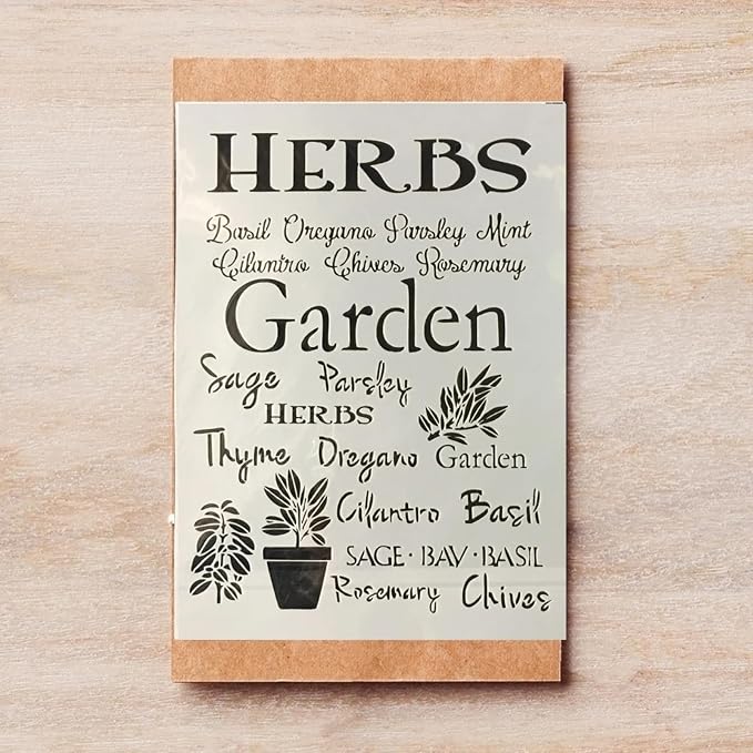 TIAMECH A4 Reusable Herbs Garden Stencil - Image 3