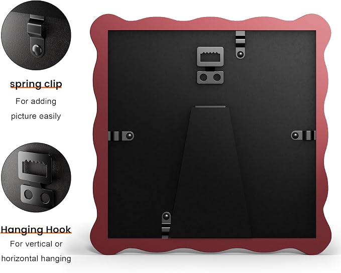 6x6 Wavy Picture Frame With Mat - Image 2
