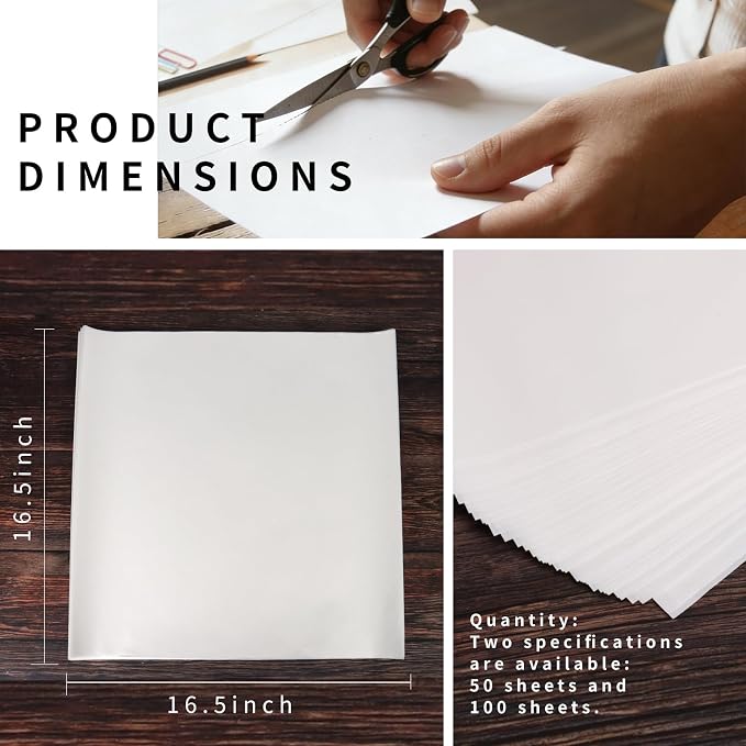 Reelartisy 100 Sheets Artist Teabag Paper, 16.5x16.5 Inches Wet Strength Tissue - Image 3