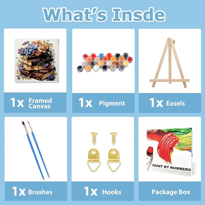 hkejoi Books Paint by Numbers Kit - Image 4