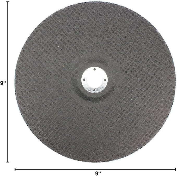 BHA Depressed Center Metal Grinding Wheels for Angle Grinders, 9” x 1/4” x 7/8” - 5 Pack