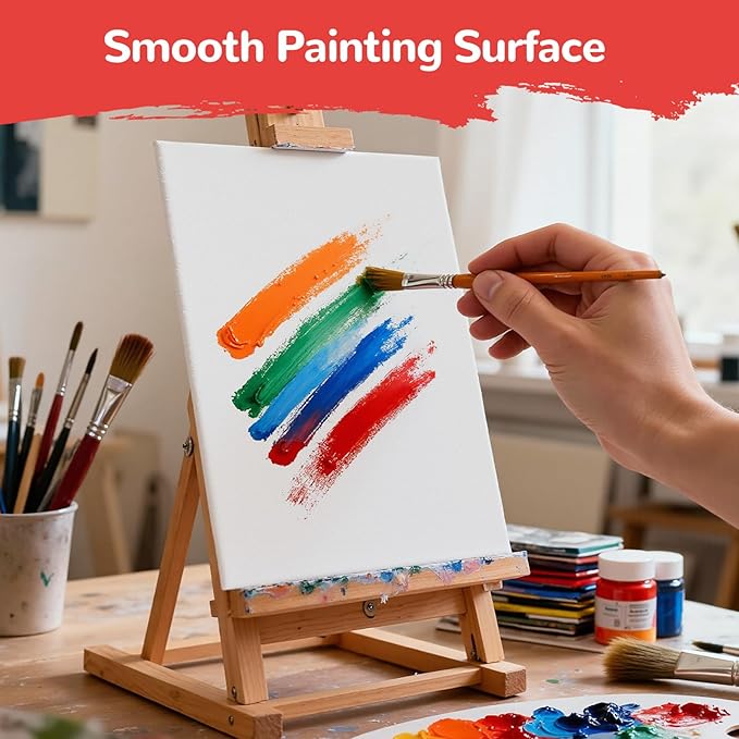 Canvas Boards 40 Pack, 8x10 Inch Small Painting Canvas Panels 100% Cotton | - Image 6