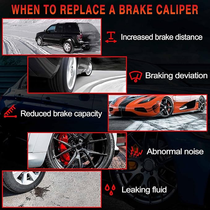 A-Premium Disc Brake Caliper Assembly without Bracket Compatible with Select Mini Models - CCooper 2003(From 04/2003), Cooper 2004-2006, Cooper (Convertible) 2008 - Rear Right Passenger Side