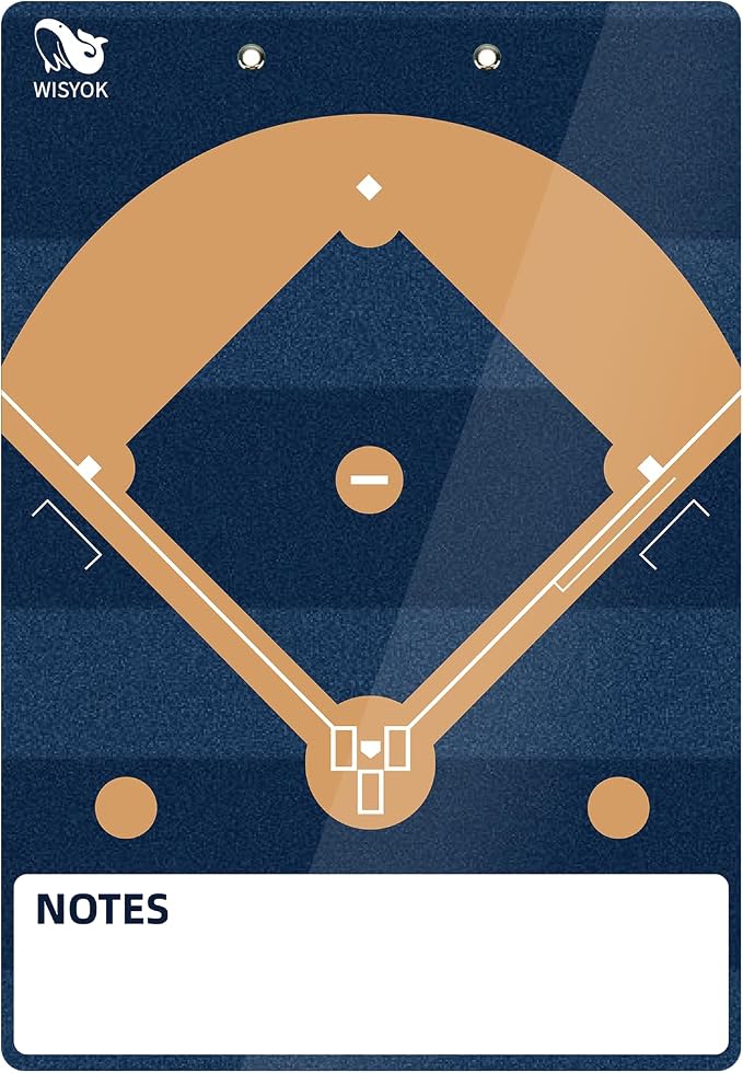 WISYOK Double-Sided Dry Erase Baseball Clipboard - Image 3
