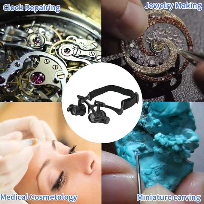 Watch Repair Magnifier Loupe Jeweler Magnifying Glasses Tool Set - Image 6