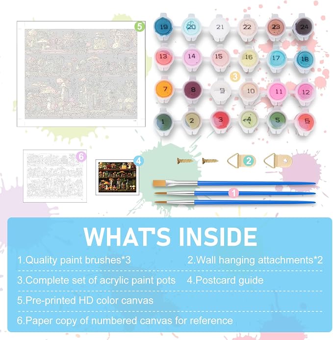 Offito Paint by Numbers Kit for Adults - Image 5