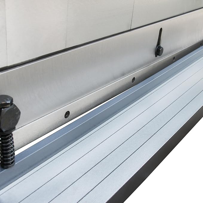 KAKA Industrial Sheet Metal Brake, 30 inch Shear and Slip Roll Combo 3-in-1 | 20-Gauge Capacity Heavy Duty Bending Machine with Back Gauge and Segment Fingers for Metal Fabrication