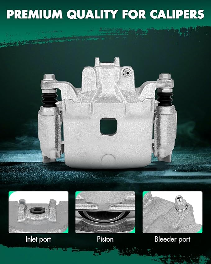 SCITOO 19B7102 Front Left Disc Brake Caliper Assembly w/Bracket For Nissan For Altima 2013-2019,For Nissan For LEAF 2014-2017