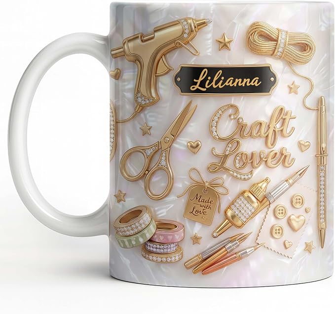 Personalized Craft Lover Mug by ALMAGEMSUS
