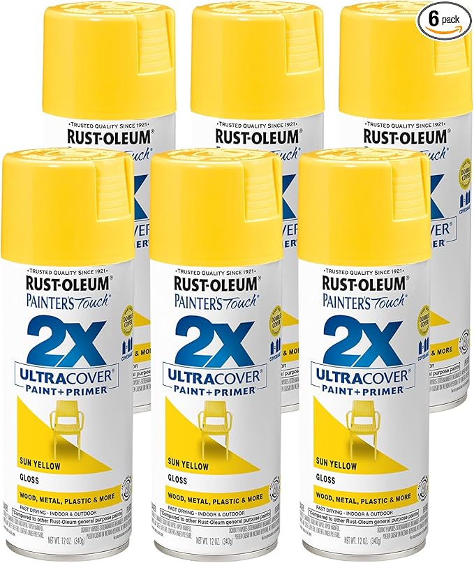 Rust-Oleum 334046-6PK Painter's Touch 2X Ultra Cover Spray Paint, 12 oz by Rust-Oleum