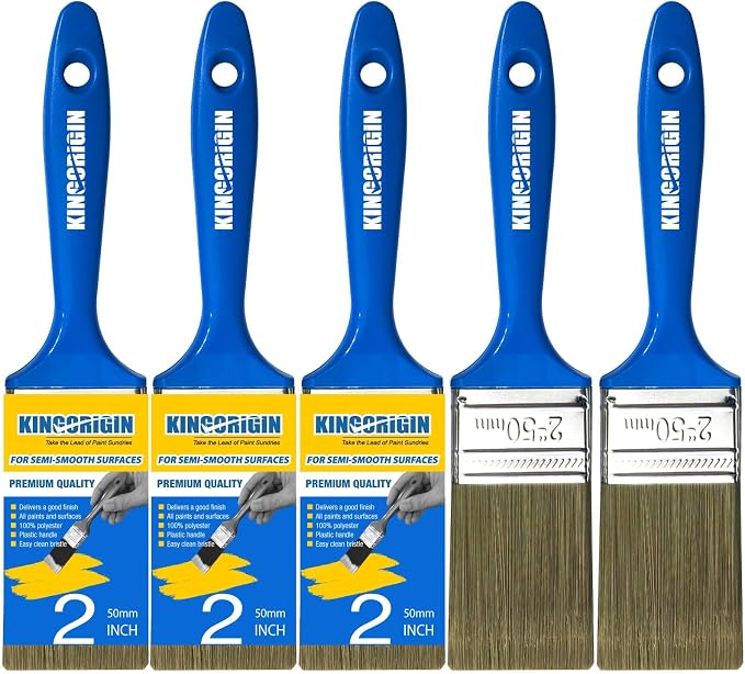King Origin 2 Inch Paint Brushes, Detailed Painting & Larger Surface Coverage by KINGORIGIN