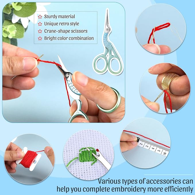 ZXIIXZ 72 Pcs Cross Stitch Supplies, Embroidery Kit - Image 4