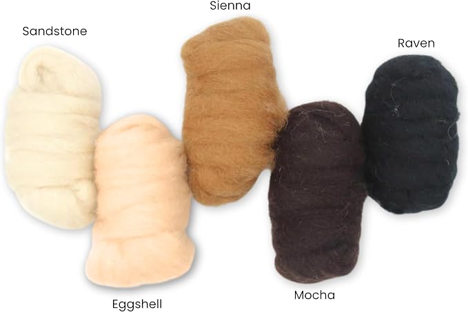 Corriedale Carded Sliver Wool Roving Variety Bundle | Best Core Wool - Image 2