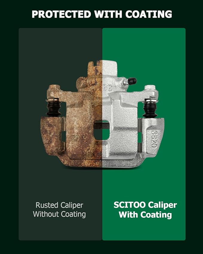 SCITOO 19B2583 19B2582 Rear Left & Right Disc Brake Calipers Assembly w/Bracket For Subaru For Baja 2003-2006,For Subaru For Legacy 2000-2004,For Subaru For Outback 2000-2004