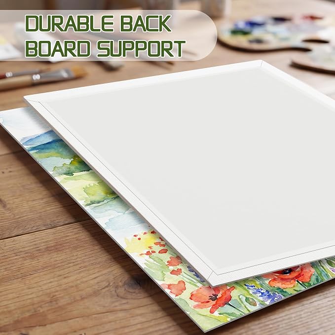 8x10 Canvas Boards for Painting, Primed Cotton Panels, 5 Pack | Pre-Primed - Image 4