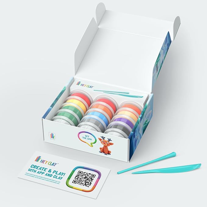 HEY CLAY Set - Colourful Modeling Air Dry Clay Kit - Image 2